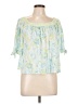 Ruby Rd. Green 3/4 Sleeve Blouse Size L (petite) - photo 1