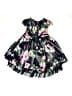 Rare Editions 100% Polyester Floral Black Dress Size 4T - 4 - photo 2
