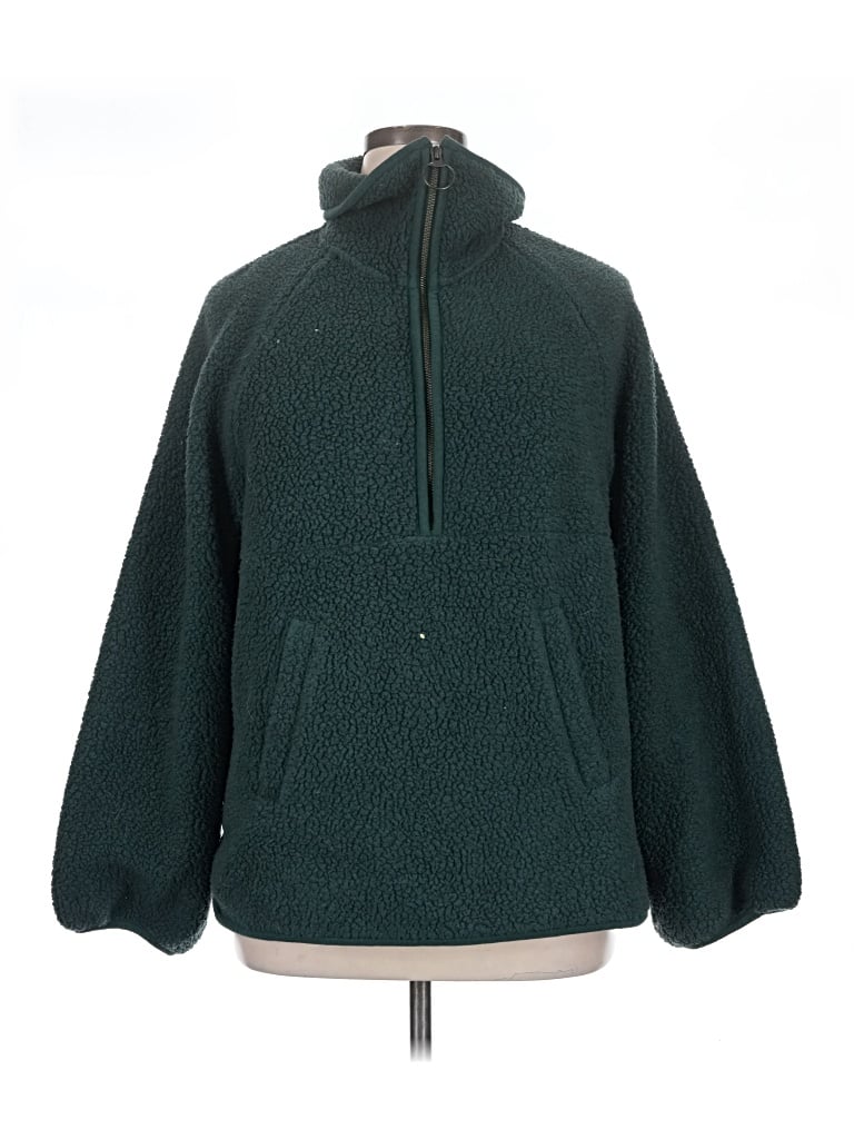 Pre-owned Madewell Fleece Jacket In Teal