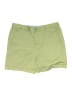 L.L.Bean Solid Green Khaki Shorts Size 12 - photo 1