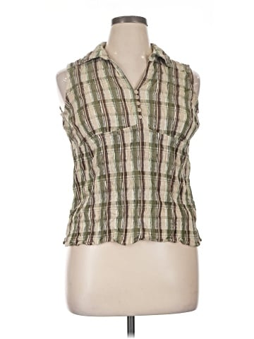 St. John's Bay Sleeveless Button-Down Shirt (view 1)