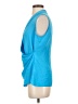 T Tahari Blue Sleeveless Blouse Size S - photo 5