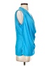 T Tahari Blue Sleeveless Blouse Size S - photo 4