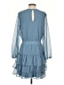 Express 100% Polyester Polka Dots Blue Casual Dress Size S - photo 2