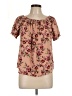 WAYF Pink Short Sleeve Blouse Size L - photo 1