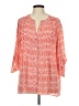 Chaus 100% Polyester Orange 3/4 Sleeve Blouse Size L - photo 1