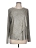 Staples Metallic Silver Long Sleeve Top Size L - photo 1
