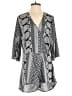 Elan 100% Polyester Gray 3/4 Sleeve Blouse Size S - photo 1