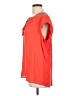 DR2 100% Polyester Orange Short Sleeve Blouse Size L - photo 5