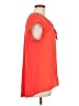 DR2 100% Polyester Orange Short Sleeve Blouse Size L - photo 4
