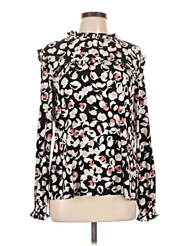 Karl Lagerfeld Paris Long Sleeve Blouse (view 1)