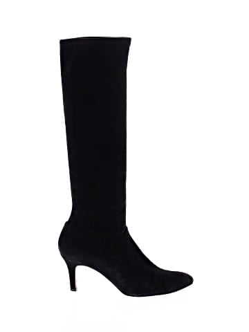 Manolo Blahnik Suede Knee High Boots (view 1)