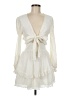 Selfie Leslie 100% Polyester Ivory Cocktail Dress Size M - photo 1