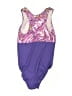 Assorted Brands Paisley Purple One Piece Swimsuit Size 7 - 8 - photo 2