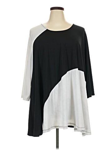 Woman Within 3/4 Sleeve Top (view 1)