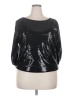Seven7 100% Polyester Black 3/4 Sleeve Top Size 2X - photo 1