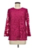 Jade 100% Polyester Burgundy Long Sleeve Blouse Size M - photo 1