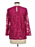 Jade 100% Polyester Burgundy Long Sleeve Blouse Size M - photo 2