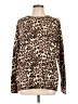 Reborn J Animal Print Brown Pullover Sweater Size L - photo 1