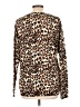 Reborn J Animal Print Brown Pullover Sweater Size L - photo 2