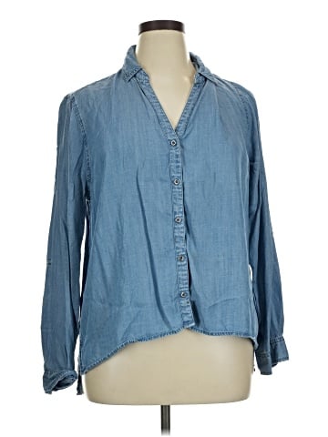Saks Fifth Avenue 3/4 Sleeve Button-Down Shirt (view 1)