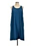 Athleta Solid Blue Casual Dress Size L - photo 1