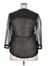 BILA 100% Polyester Black 3/4 Sleeve Blouse Size XL - photo 2