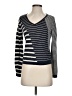 Garnet Hill 100% Linen Stripes Black Pullover Sweater Size S - photo 1