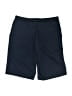 Lands' End 100% Cotton Solid Blue Shorts Size 10 - 12 - photo 2