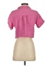 Love Notes 100% Cotton Pink Short Sleeve Blouse Size S - photo 2
