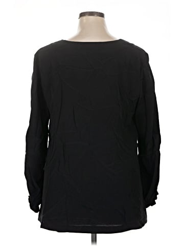 Trina Turk Long Sleeve Silk Top (view 2)