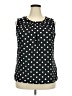 Merona Polka Dots Black Sleeveless Blouse Size XXL - photo 1