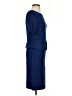 St. John Solid Blue Casual Dress Size 4 - photo 4