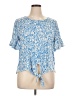 Love Scarlett Blue Short Sleeve Blouse Size XL - photo 1