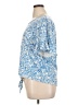 Love Scarlett Blue Short Sleeve Blouse Size XL - photo 5