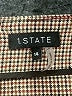 1.State Houndstooth Brown Casual Skirt Size 14 - photo 4