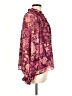 Fate Burgundy Long Sleeve Blouse Size L - photo 4