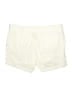 J.Crew 100% Cotton Solid Ivory Shorts Size 10 - photo 2