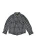 Bonpoint Plaid Gray Long Sleeve Button-Down Shirt Size 6 - photo 1