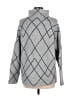 Artisan NY Argyle Gray Turtleneck Sweater Size M - photo 2