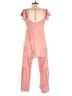 Lumiere Solid Pink Jumpsuit Size L - photo 2