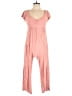Lumiere Solid Pink Jumpsuit Size L - photo 1