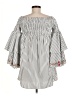 INA 100% Polyester Gray 3/4 Sleeve Blouse Size M - photo 2