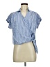 Old Navy 100% Cotton Blue Short Sleeve Blouse Size M - photo 1