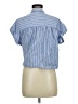Old Navy 100% Cotton Blue Short Sleeve Blouse Size M - photo 2