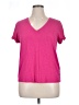 Max Studio Pink Short Sleeve T-Shirt Size XL - photo 1