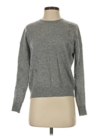 Aqua Cashmere Pullover Sweater (view 1)