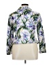 JM Collection 100% Cotton Tropical Purple Jacket Size 14 Petite - photo 2