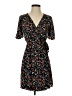 Aqua Floral Black Casual Dress Size XS - photo 1