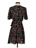 Aqua Floral Black Casual Dress Size XS - photo 2